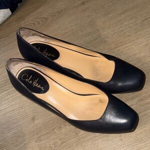 Cole Haan Women's Elegant navy blue Leather Heels